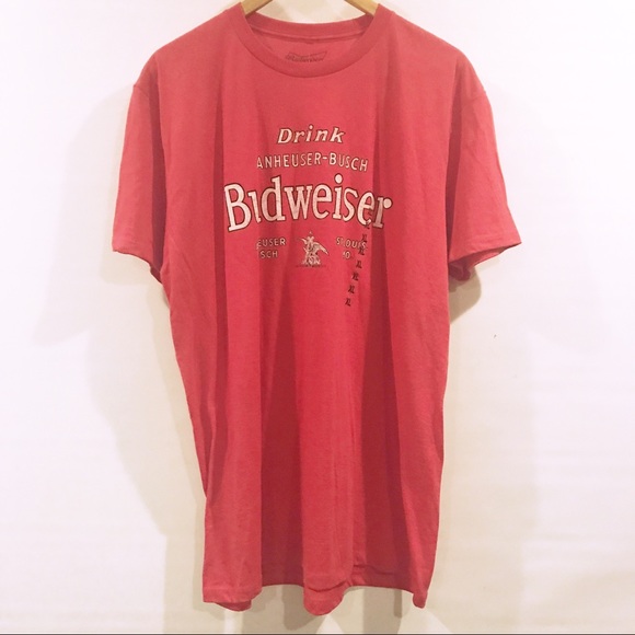 red budweiser shirt